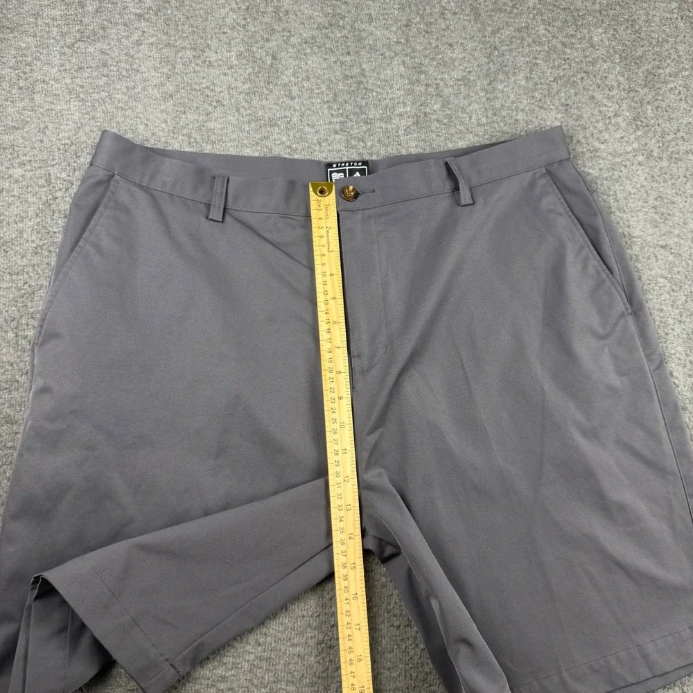 Adidas Climacool Golf Shorts Men 40 Gray Stretch Performance Flat Front Athletic